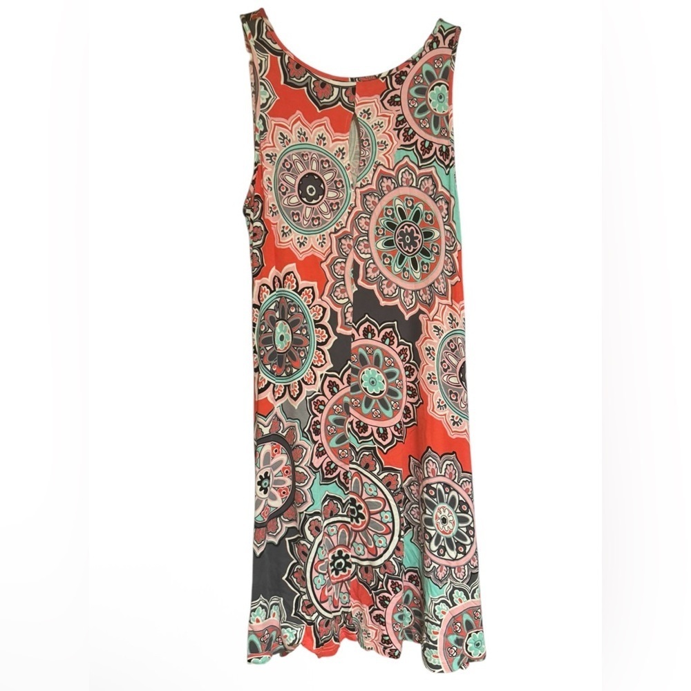 Korsis Bohemian Multicolor Floral Sleeveless Dress -